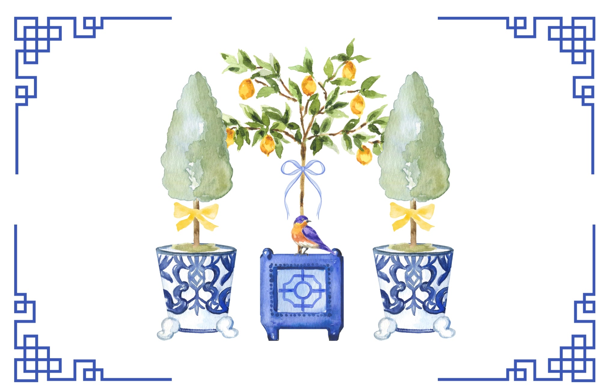 11 x 17 Chinoiserie Vol 2 Insert Set of 10