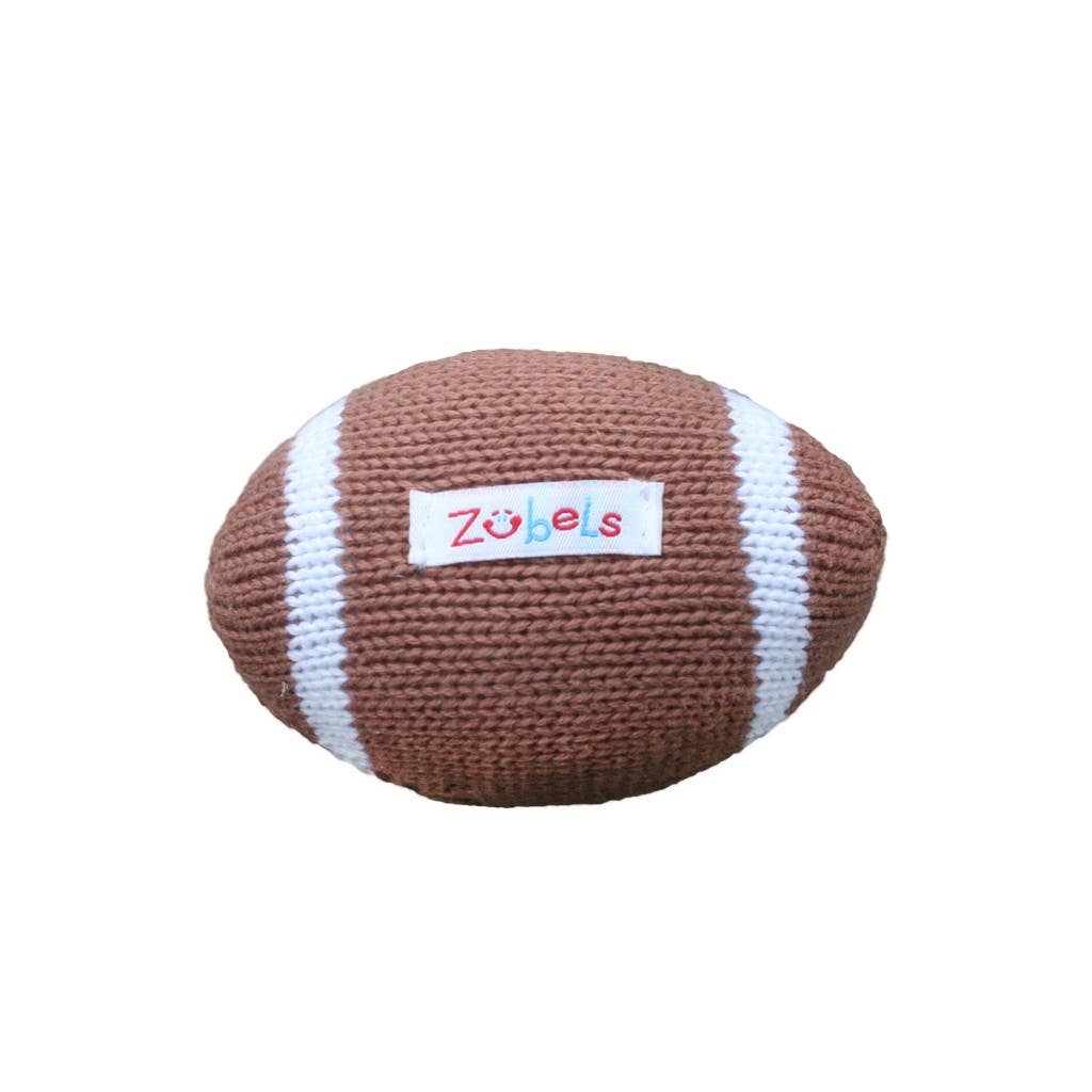 Petit Ami & Zubels - Phil the Football Knit Rattle: 5" Rattle