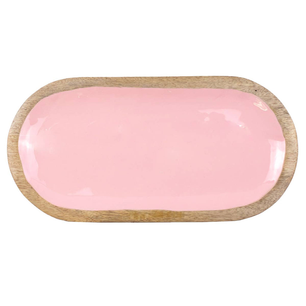 The Royal Standard - Hogan Serving Tray   Natural/Pink   15.75x8x1