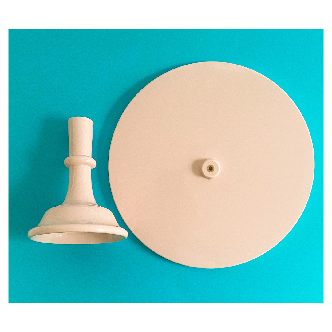 Sprinkles & Confetti Party Supplies - Light Pink Melamine Cake Stand | Cupcake Stand