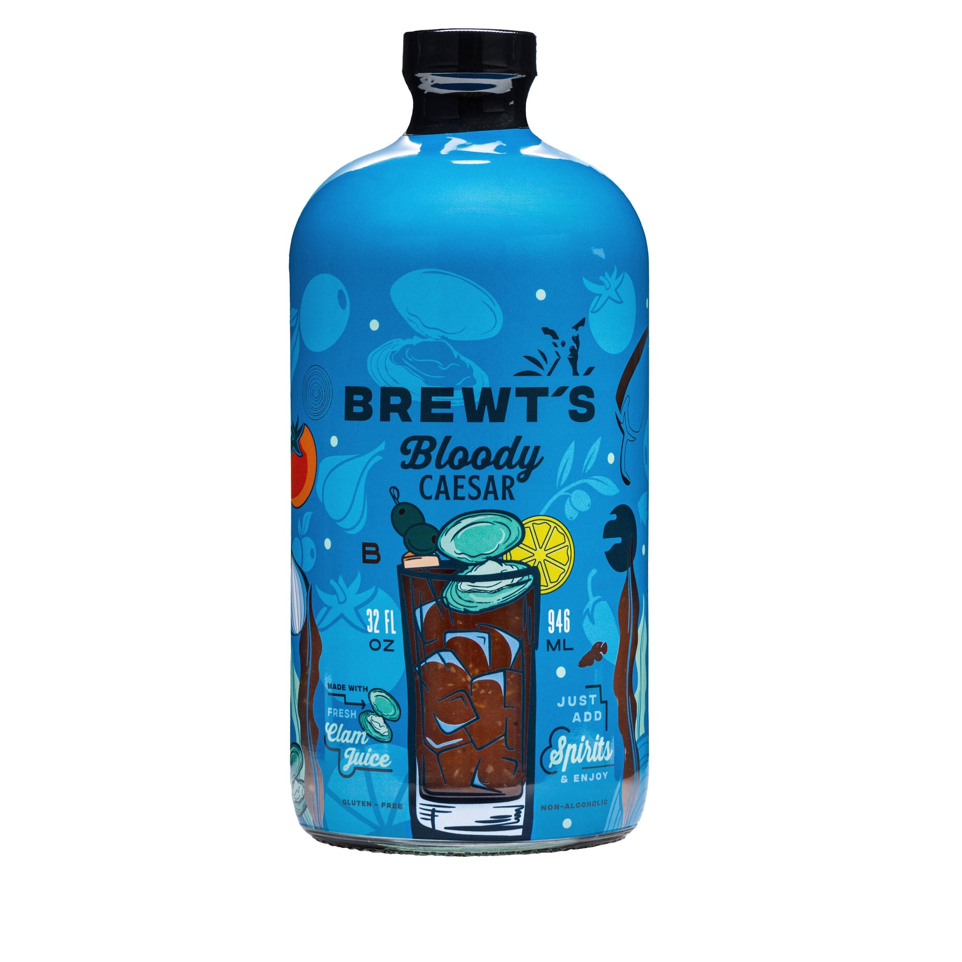 Brewt's - Bloody Caesar | All-Natural - A lighter Bloody Mary Mix 32oz