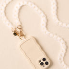 The Darling Effect - Hold the Phone Crossbody Chain-Frosted White