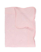 Zsa Zsa & LoLLi Monogram Blanks - Heirloom Quilt - Baby Quilt Blanket Swaddle Monogram: White