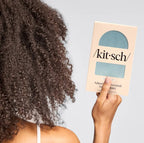 KITSCH - Adjustable Oversized Satin Bonnet- Haze Blue