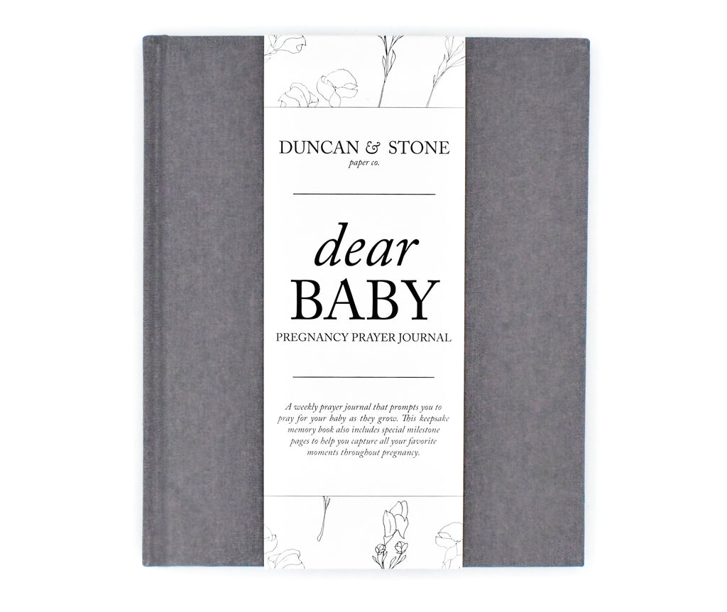 Duncan & Stone Paper Co. - Dear Baby: A Pregnancy Prayer Journal & Memory Book for Moms: Ivory