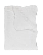 Zsa Zsa & LoLLi Monogram Blanks - Heirloom Quilt - Baby Quilt Blanket Swaddle Monogram: White