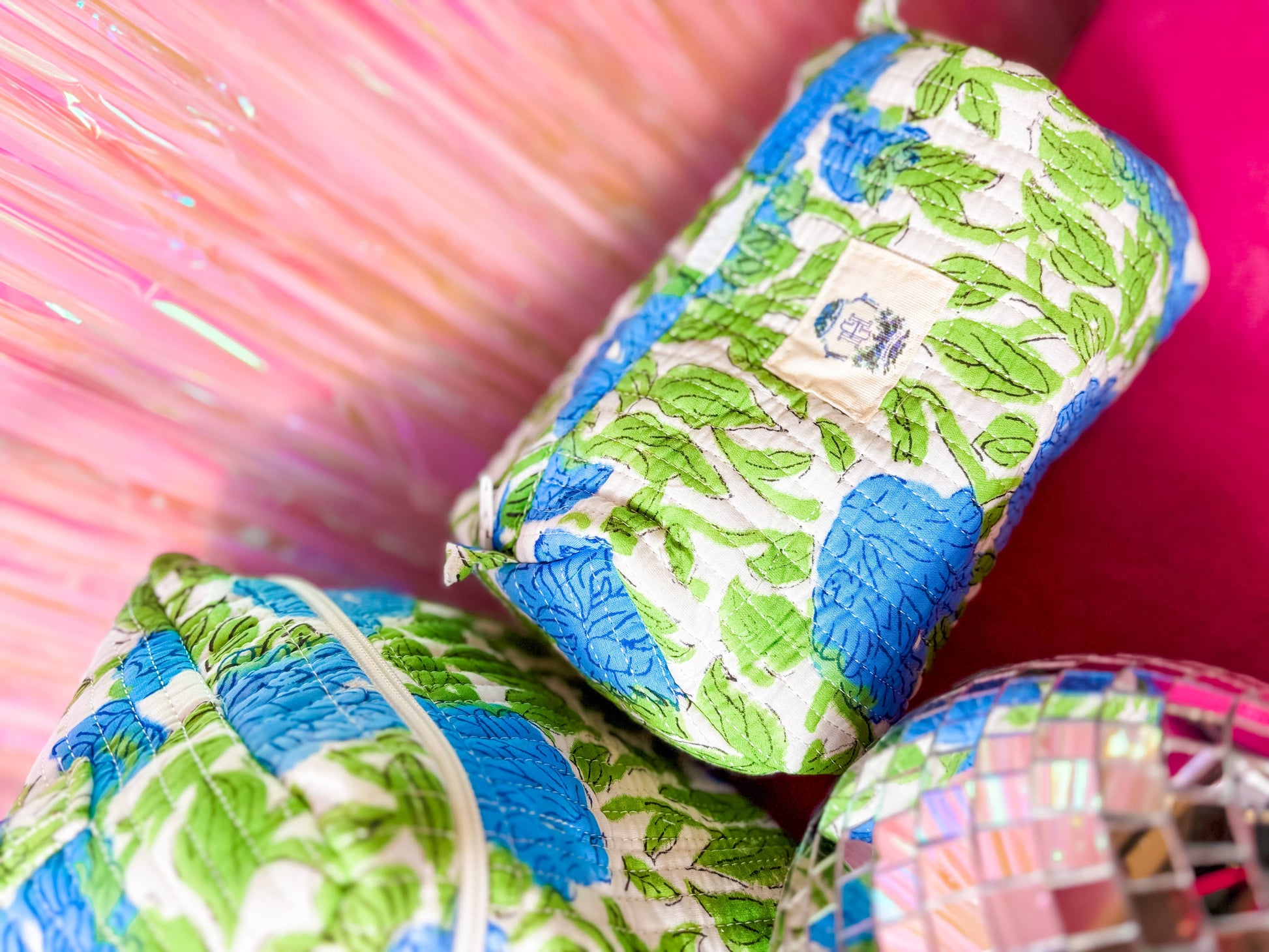 Heart of Grace - Charleston Set of 3 Cosmetic Bags