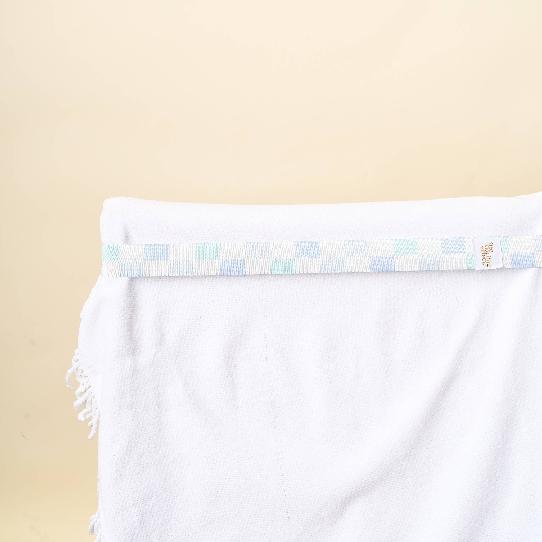 The Darling Effect - Stay-Put Towel Band-Check Blue