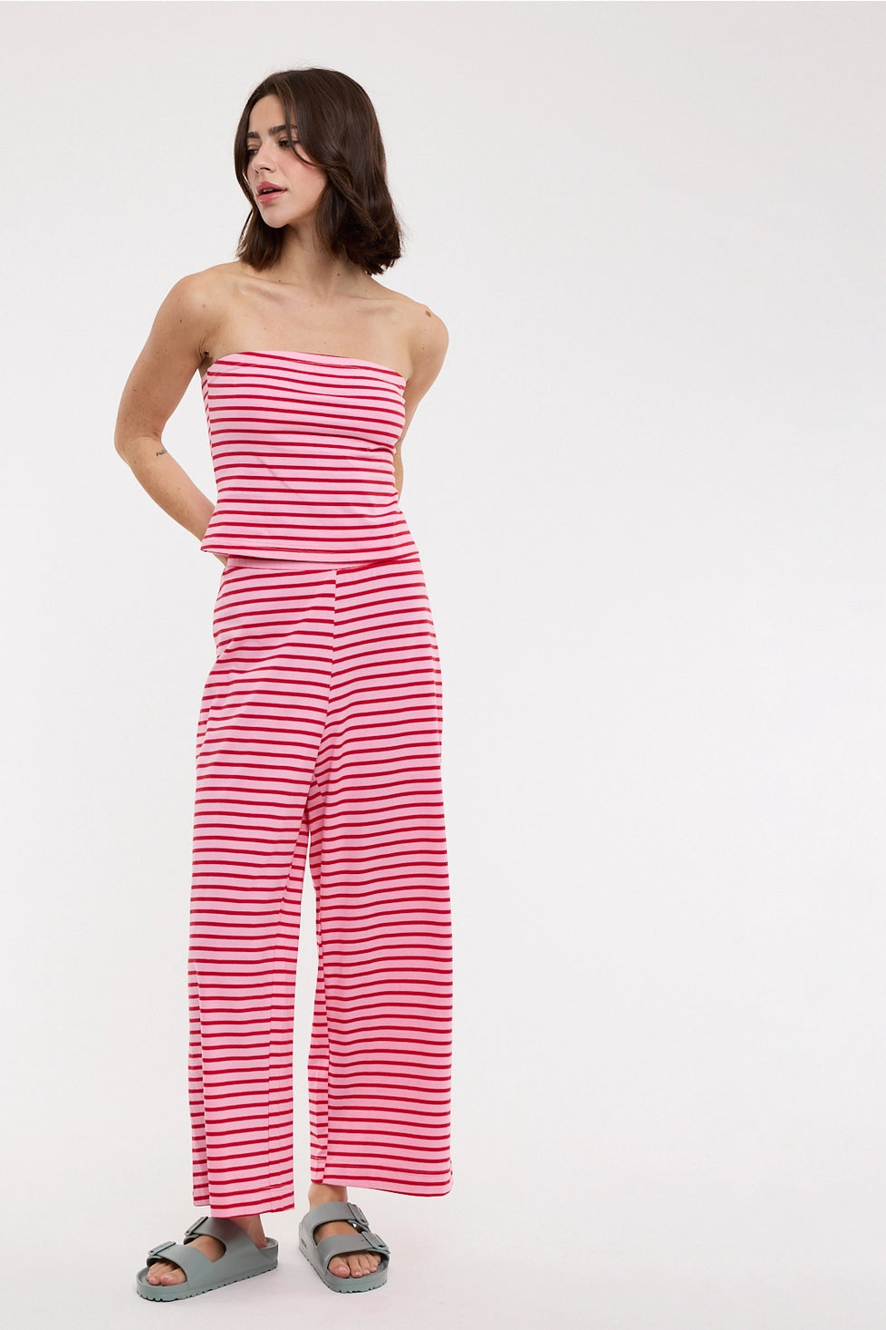 The Striped Tube Top Set