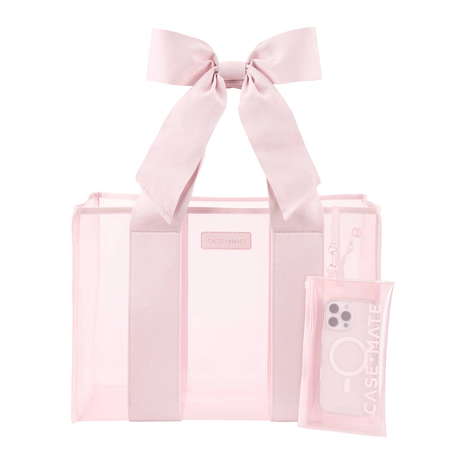 Case-Mate - Special Edition Bow Beach Tote With Phone Pouch: Ballet Pink