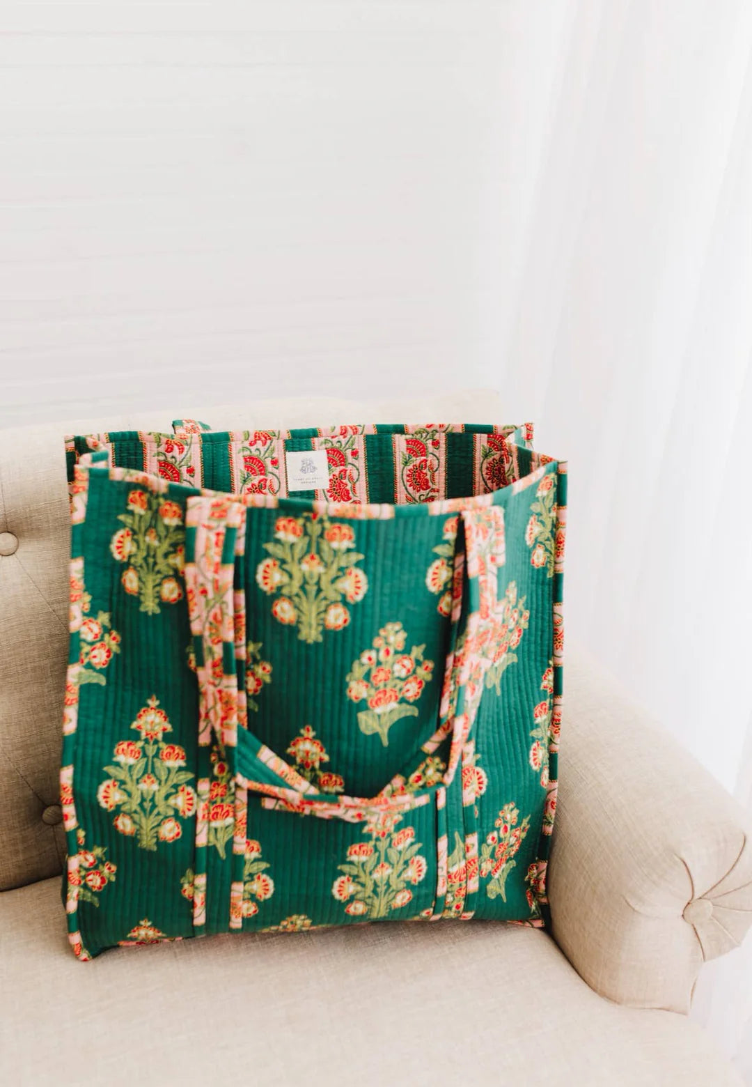 Heart of Grace - Elodie Luxe Quilted Regular Tote Bag