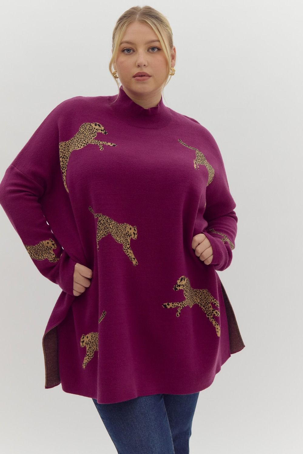 Plum Prowl Plus Sweater