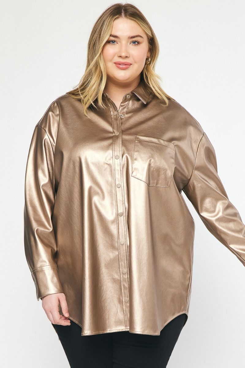 Luxe Luster Plus Blouse