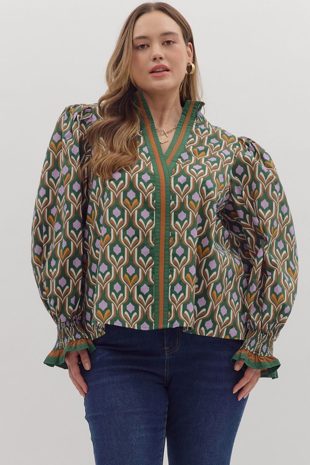 Geometric Garden Top