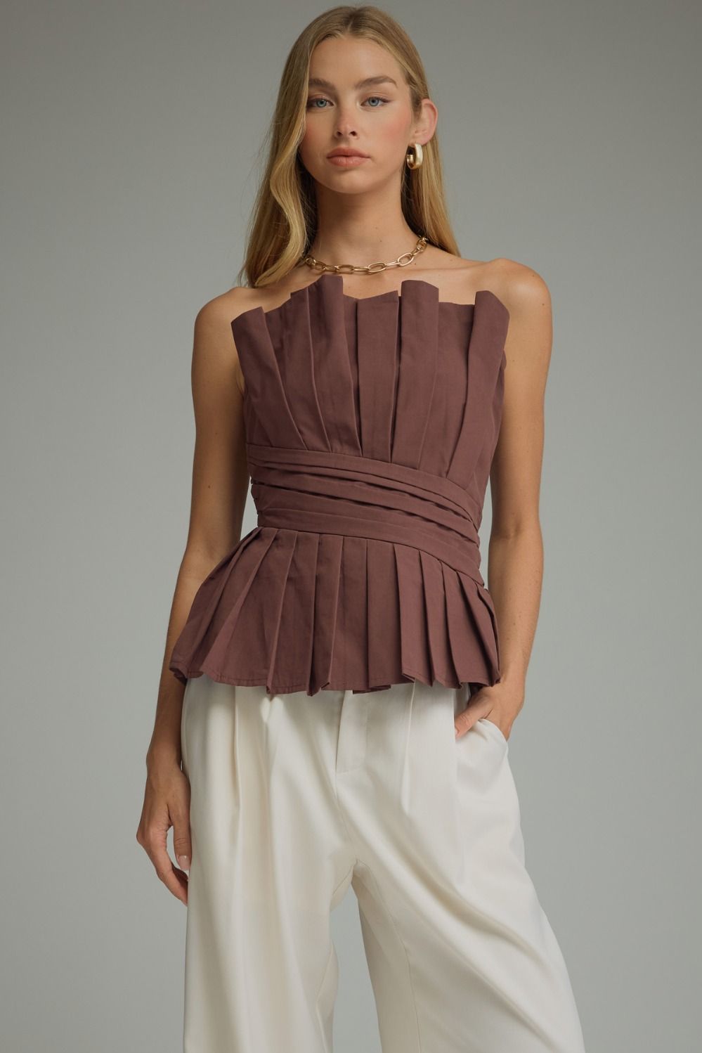 The Chutney Strapless Blouse