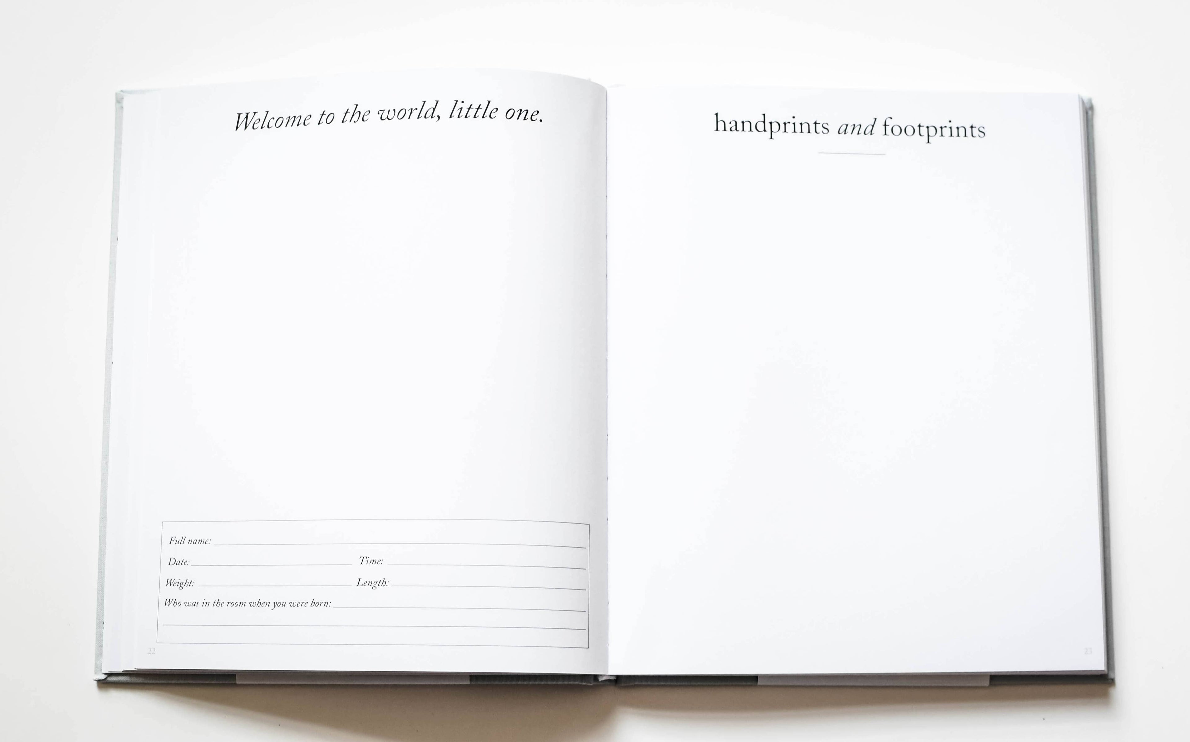 Duncan & Stone Paper Co. - Baby's First Year Memory Book & Photo Album | Mother's Day: Sky Blue