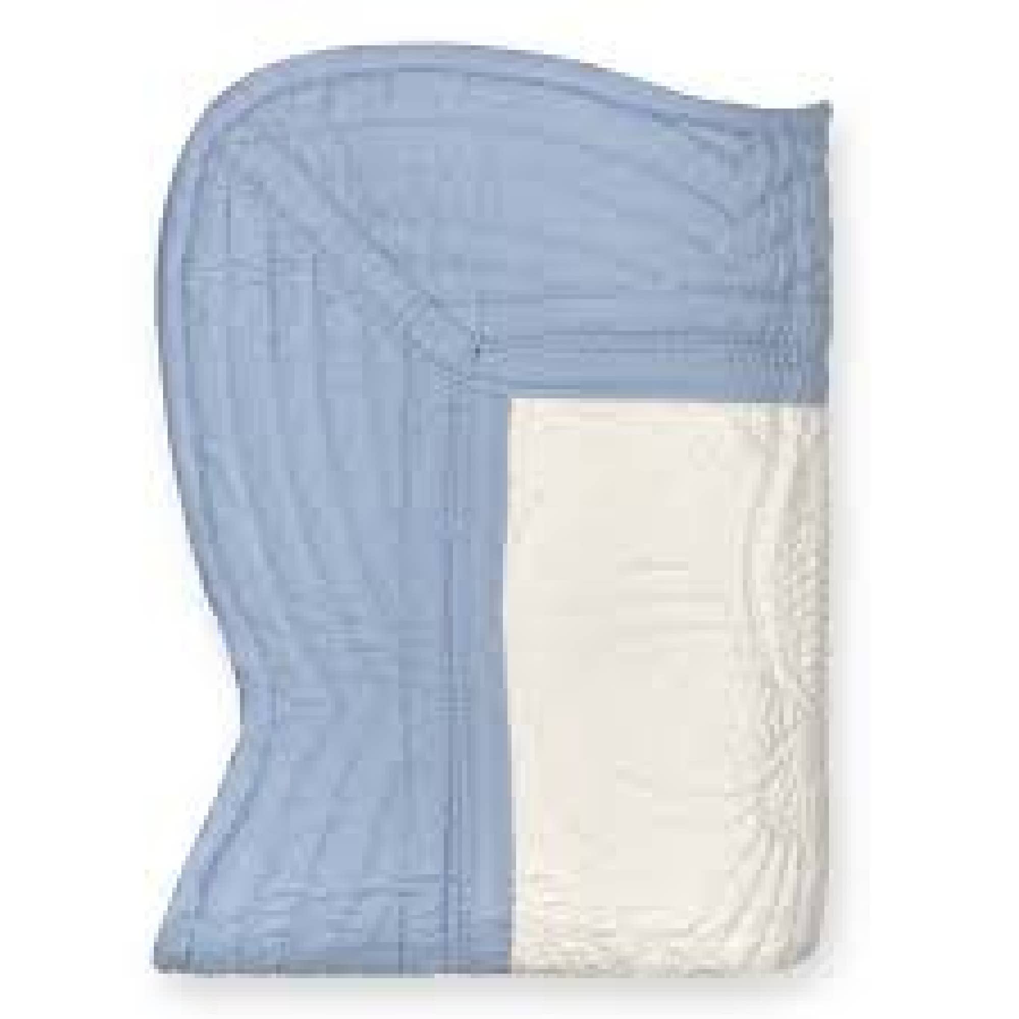 Zsa Zsa & LoLLi Monogram Blanks - Heirloom Quilt - Baby Quilt Blanket Swaddle Monogram: White