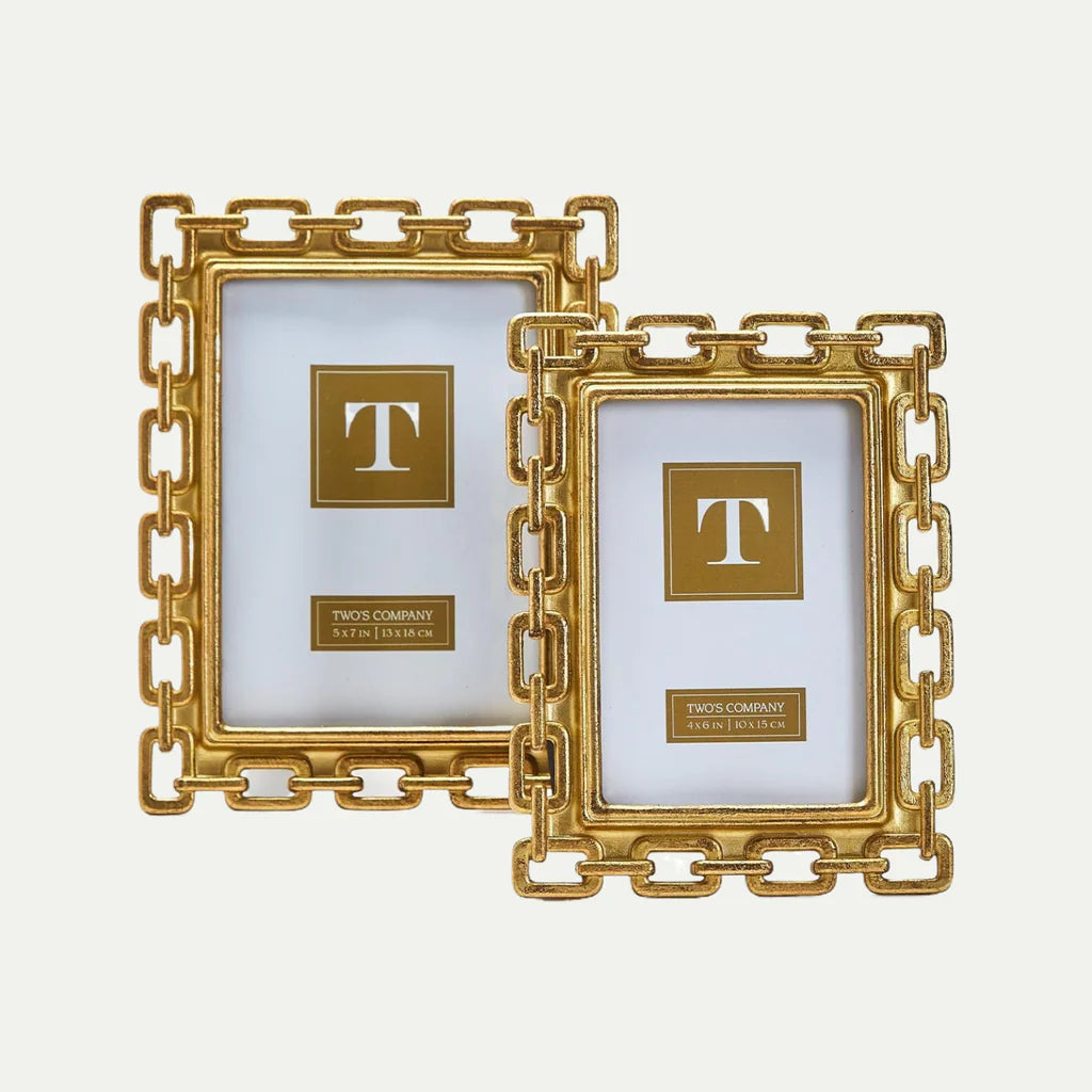 Two's Company - Gold Chain Frame Set