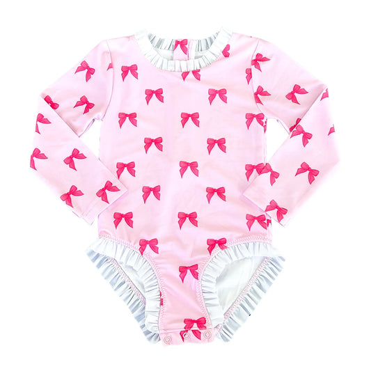 Pink Party Rashguard One Piece