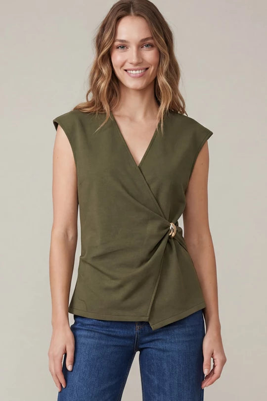 The Goldie Wrap Blouse