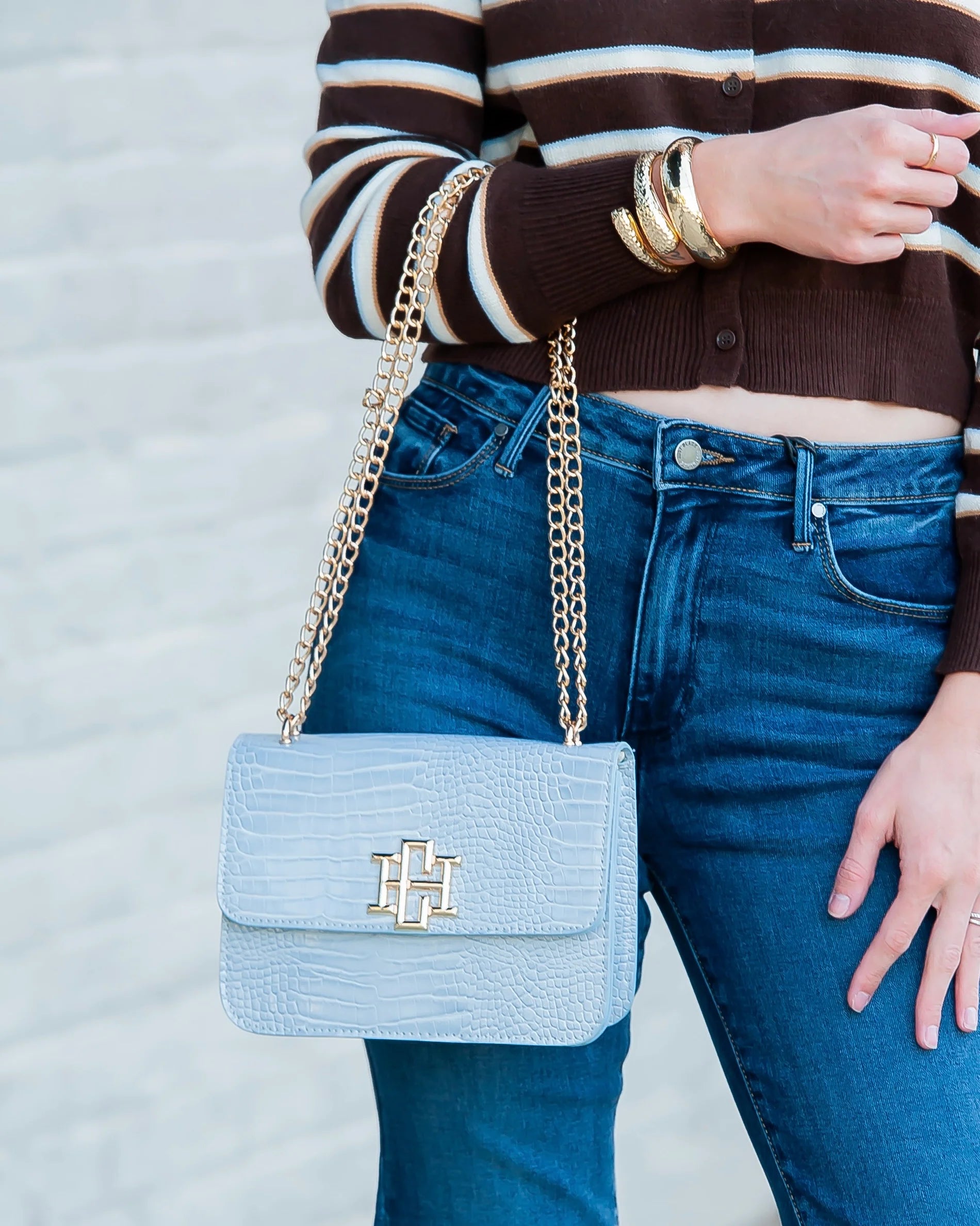 Caroline Hill - Rory Crossbody Baby Blue EC